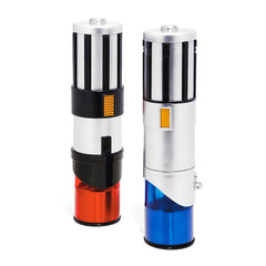 Lightsaber salt store and pepper grinders