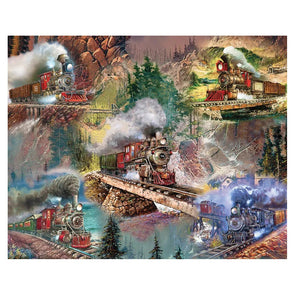 Springbok Thrilling Trains1000 Piece Puzzle Made in the USA