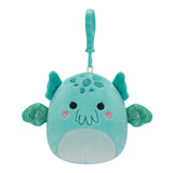 Squishmallow Theotto the Teal Cthulhu 3.5" Clip Stuffed Plush by Kelly Toy