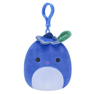 Squishmallow Bluby the Blueberry 3.5" Clip Stuffed Plush by Kelly Toy