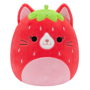 Squishmallow Strawberry Cat 5" Stuffed Plush by Kelly Toy