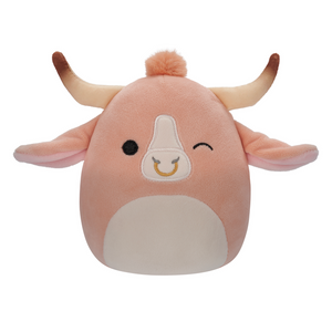 Squishmallow Howland the Peach Brahma Bull 5" Stuffed Plush by Kelly Toy