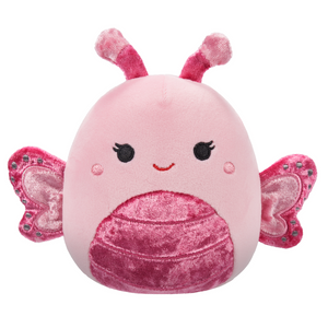 Squishmallow Mogo the Light Pink Velvet Butterfly 5" Stuffed Plush by Kelly Toy