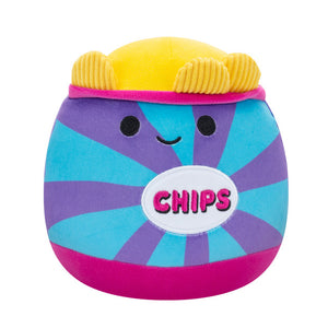 Squishmallow Neon Junk Food Squad Patricia the Purple Bag of Chips 5" Stuffed Plush by Kelly Toy
