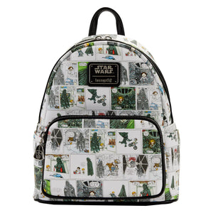Loungefly Darth Vader Comic Strip Mini Backpack