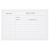 Hallmark Standard Recipe Cards, Pack of 36