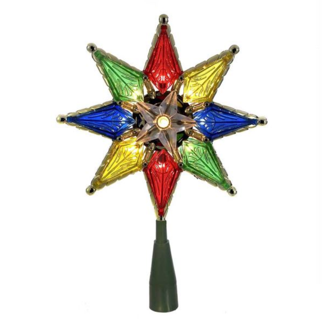 Multi-Colored Star Lighted Treetop – Steve's Hallmark