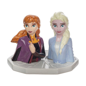 Disney Frozen 2 Elsa & Anna Sculpted Ceramic Salt & Pepper Set