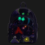 Disney Loungefly Villains Triple Pocket Glow in the Dark Mini Backpack