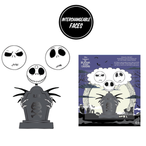 Loungefly Disney Tim Burton's The Nightmare Before Christmas Jack Skellington Mixed Emotions Collector Pin Set with Interchangeable Faces