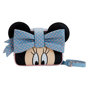 Loungefly Minnie Mouse Pastel Polka Dot Crossbody Bag