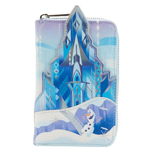 Loungefly Frozen Queen Elsa Castle Zip Around Wallet