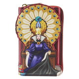 Loungfly Disney Snow White Evil Queen Throne Zip Around Wallet