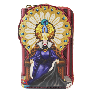 Loungfly Disney Snow White Evil Queen Throne Zip Around Wallet