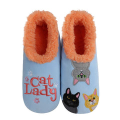 Women s Simply Pairables Cozy Snoozies Blue Cat Lady Steve s