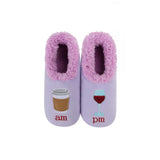 Women's Simply Pairables Cozy SnooziesÂ® Lavendar AM PM Coffee Wine