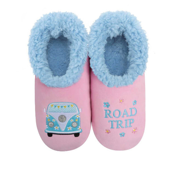 Snoozies Pantofole Da Donna In Pile Sherpa Con Uccelli, Antiscivolo E Lavabili, Taglie UK 3-7