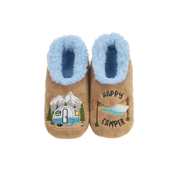 Snoozies Women's Camo Print Slipper Socks - Cozy Sherpa Lined With Non-Skid Sole