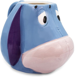 Winnie the Pooh Eeyore Face Ceramic Sculpted Mug