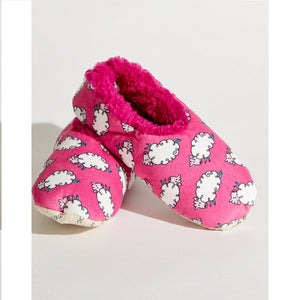 Women's Classic Cozy Snoozies® Pink Tossed Sheep