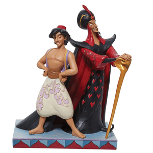 Jim Shore Disney Traditions Aladdin & Jafar Good vs Evil Figurine