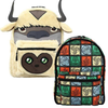 Avatar The Last Airbender Appa & Momo Reversible 3D Laptop Backpack with Faux Fur