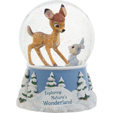 Precious Moments Good Friends Are Hard To Find Disney Bambi Musical Snow Globe