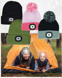 Kids Night Scout™Rechargeable LED Beanie Pom Hat