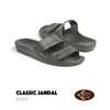 Pali Hawaii Classic Jandal Black Two Straps Unisex  Adult Sandals