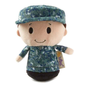 Hallmark itty bittys® Blue Camo Military Boy Plush