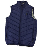 Soleil Heated Navy Blue Vest with 3 Heat Settings Unisex