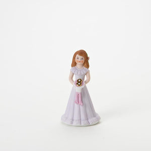 Enesco Growing Up Girls Collection Brunette Age Eight 8 Figurine