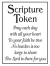 Encouraging Scripture Verses Prayer Token Charm