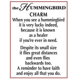 Hummingbird Token Charm