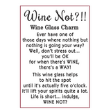 Token Charm Red Wine Glass Wine Not?