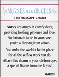 Nurses Are Angels Stethoscope Token Charm