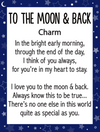 I Love You To the Moon and Back Token Charm