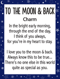 I Love You To the Moon and Back Token Charm