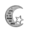 I Love You To the Moon and Back Token Charm