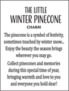 The Little Winter Pinecone with Holly Token Charm