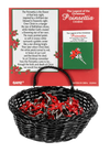 The Legend of the Christmas Poinsettia Token Charm