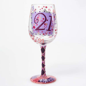 Lolita 21st Birthday Wine Glass 