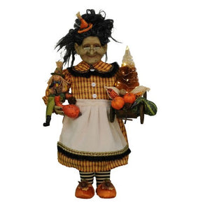 Karen Didion Originals Lighted Fall Scarecrow and Harvest Witch