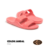 Pali Hawaii Classic Jandal Coral Pink Two Straps Adult Sandals