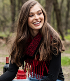 Fringe Benefits Colorblocked Infinity Scarf