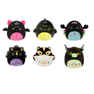 Set of 6 Halloween Squishmallow The Day of the Dead 5" Stuffed Plush by Kelly Toy