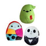 Squishmallow Tim Burton's The Nightmare Before Christmas Set of 3 Jack, Sally, and Oogie Boogie 8" Stuffed Plush by Kelly Toy
