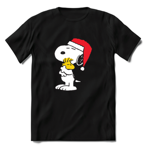 Santa Snoopy Black Lounge T-Shirt