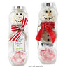 Snowman Jar Hot Cocoa Kit with Marshmallow Peppermint Candy and Cocoa Mix