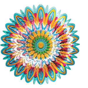 12" Floral Mandala Wind Spinner